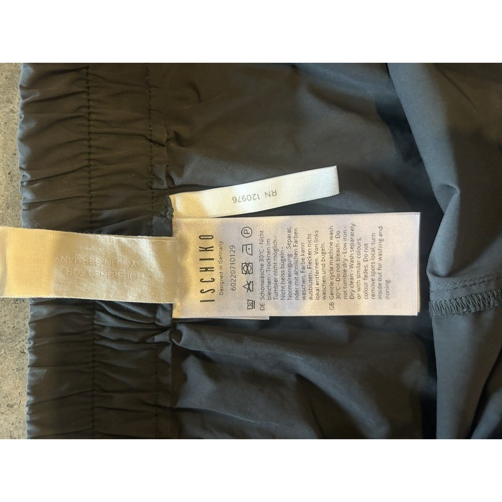 Ischiko Poplin Trousers Pants Pull On Leisure Gray - Picture 8 of 11